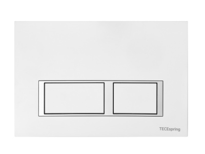 TECE S955203 Инсталляция в комплекте с белой пластиковой панелью (кнопкой) смыва TECEspring V и застенным модулем TECEspring для подвесного унитаза
