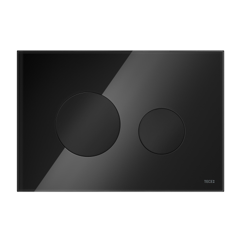 TECE 9240657 Стеклянная панель (кнопка) смыва для унитаза TECEloop, стекло черное, клавиши черные