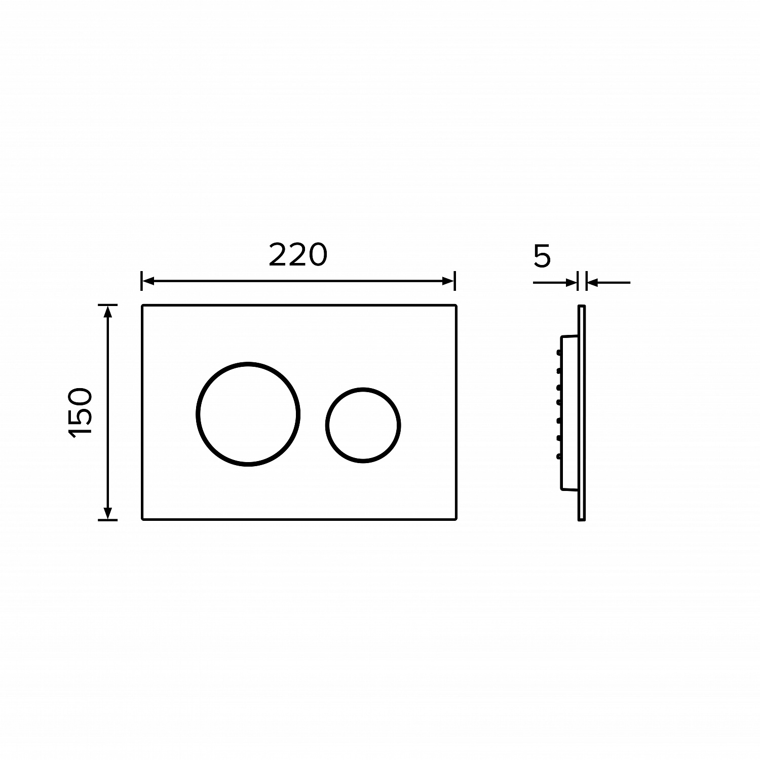 Комплект TECEbase 3.0 с панелью смыва TECEnow, белый матовый