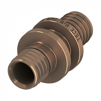 ТЕСЕ 706240 Соединение труба-труба TECEflex 40 x 40, бронза
