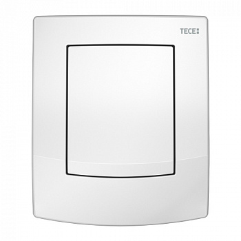 Пластиковая панель (кнопка) смыва для писсуара TECEambia, белая, антибактериальное покрытие, 9242140