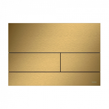 TECE 9240838 Металлическая панель (кнопка) смыва для унитаза TECEsquare, PVD покрытие: сатин, позолоченный