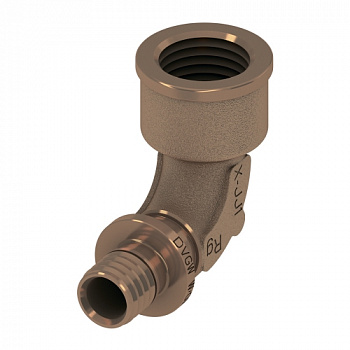 ТЕСЕ 708101 Уголок соединительный с внутренней резьбой TECEflex 16 x Rp 1/2", бронза