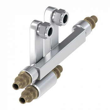 ТЕСЕ 730120 Монтажный набор TECEflex для подключения радиаторов к плинтусной разводке 20x16x15 мм Cu