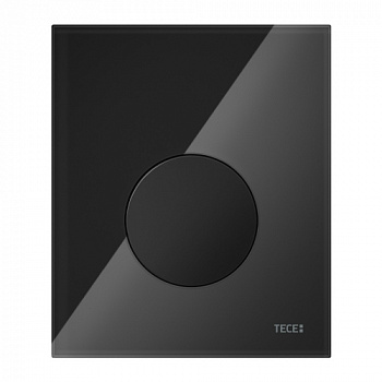 Стеклянная панель (кнопка) смыва для писсуара TECEloop, стекло черное, клавиша черная, 9242657