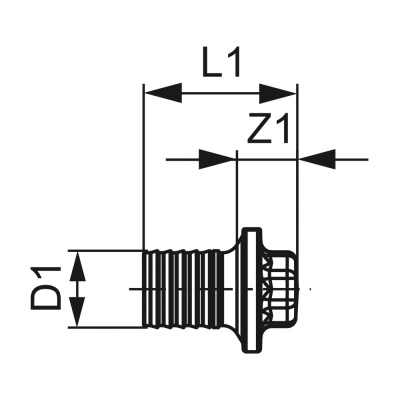 ТЕСЕ 765120 Заглушка TECEflex 20, латунь