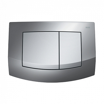 TECE 9240254 Пластиковая панель (кнопка) смыва для унитаза TECEambia, рамка хром глянцевый, клавиши хром матовый