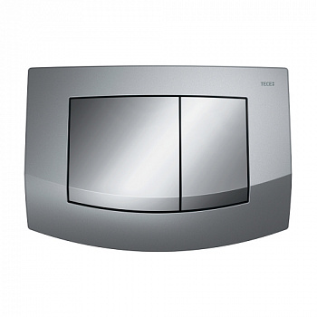 TECE 9240253 Пластиковая панель (кнопка) смыва для унитаза TECEambia, рамка хром матовый, клавиши хром глянцевый