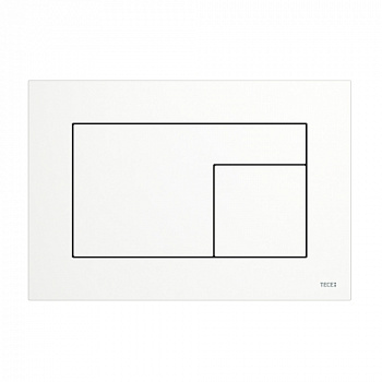 TECE 9240735 Панель (кнопка) смыва для унитаза TECEvelvet, поверхность FENIX, Bianco Kos / Белая, покрытие против отпечатков пальцев