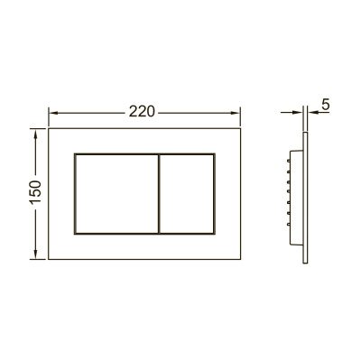 TECE K440407WCP Инсталляция TECEbase 2.0 в комплекте с черной матовой панелью (кнопкой) смыва TECEnow и унитазом TECEspring R