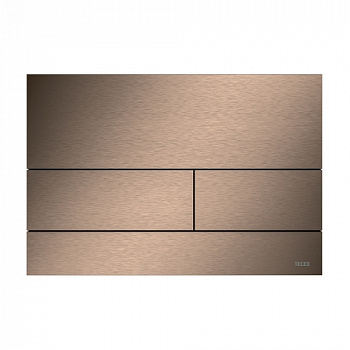 TECE 9240840 Металлическая панель (кнопка) смыва для унитаза TECEsquare, PVD покрытие: сатин, красный позолоченный